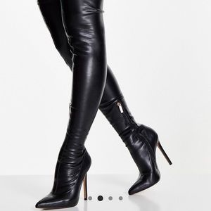 ASOS over the knee boots *wide feet*